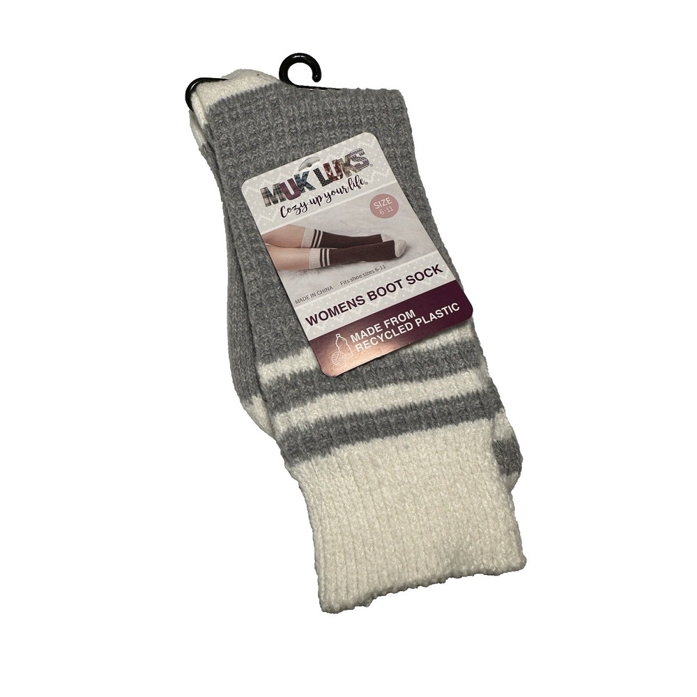 muk luks womens boot sock‎ 1 pair super soft size 6-11